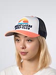 Бейсболка AMERICAN NEEDLE арт. 44890A-GLAKE Great Lakes Surf Club Riptide Valin (коралловый / белый)